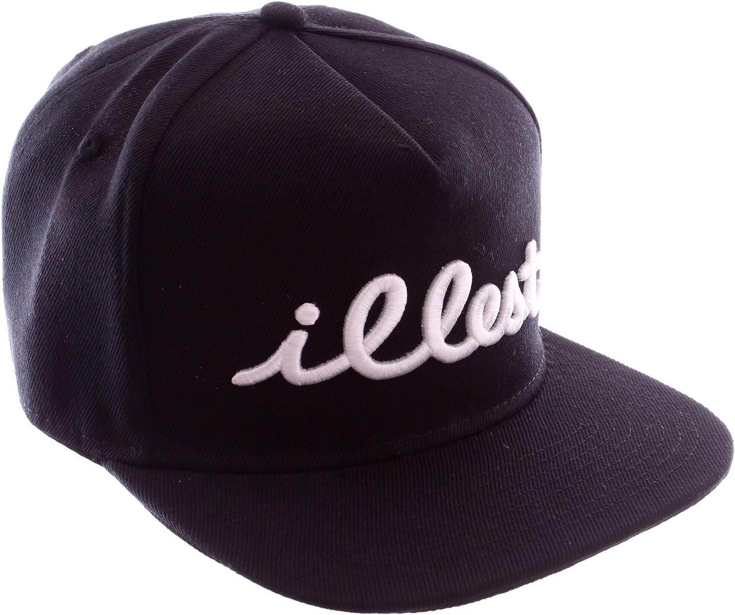 "Illest" Embroidered Script Black Snapback Baseball Hat