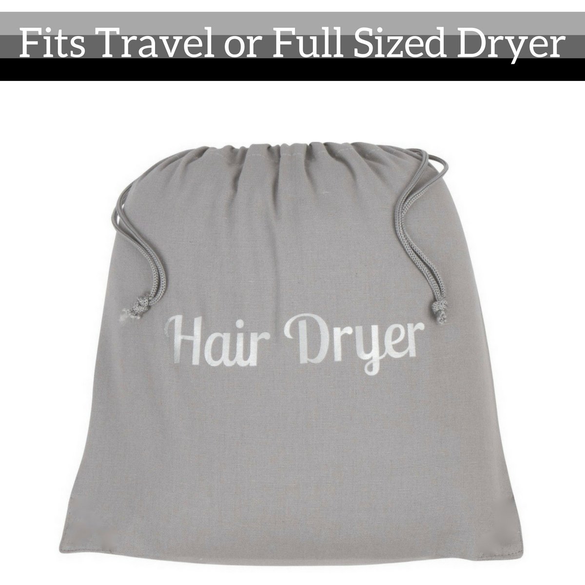 Hair Dryer Bags by Radiant Complex: Perfect for travel, and safe storage of any hair dryer, curling iron, straightener, brush or makeup bag. Convenient 12.25" x 13.25" size fits any hair accessory: Beauty