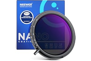 NEEWER 58mm True Colors Variable ND&CPL Filter with Putter, ND3-64(1.5-6 Stops), 2 in 1 Adjustable Limited Neutral Density & 