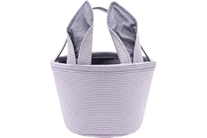 Lxitol Easter Baskets Easter Bunny Ears Bags - Easter Egg Bunny Bucket for Kids (Purple)