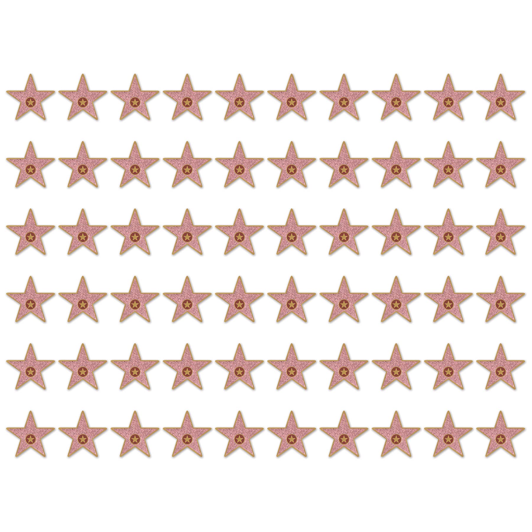 Beistle S58048AZ6 Mini “Star” Red Carpet Awards Night Cut Outs 60 Piece – VIP Hollywood Décorations to Personalize for Movie Theme Party, Cardstock, Multicolored