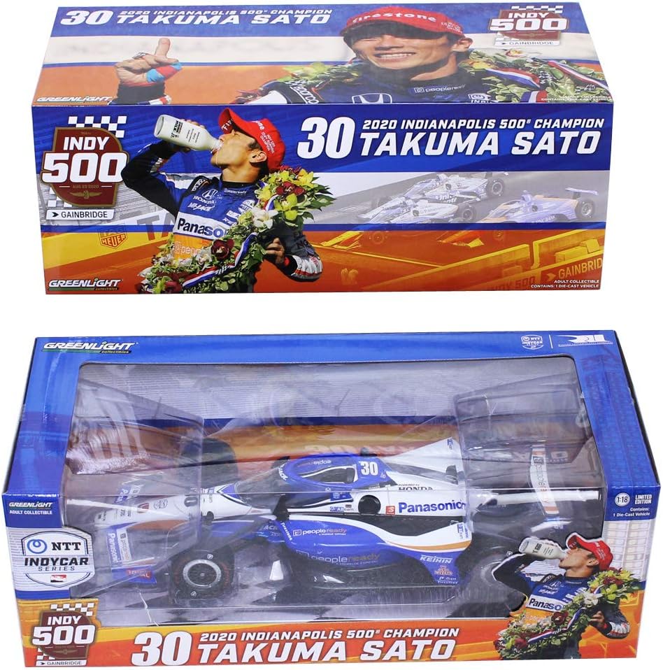 1:18 2020 #30 Takuma Sato, Rahal Letterman Lanigan Racing / PeopleReady / 2020 Indianapolis 500 Champion - Image 4
