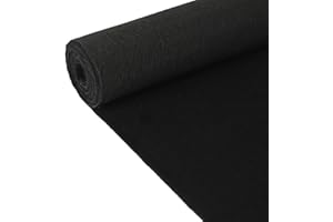 KEPYDRMTF 71inx71in Black Underfelt Carpet for Speaker, Sub Box Carpet, Auto, RV, Boat, Marine, Truck, Car Trunk Felt Fabric Material, Soft and Durable