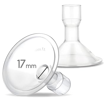 Amazon Com Maymom Myfit 17 Mm Shields Small Compatible With Medela Breast Pumps Personalfit Freestyle Harmony Maxi Freestyle Flex Connector Connect To Maymom Widemouth Narrow Connector 2pcs Baby