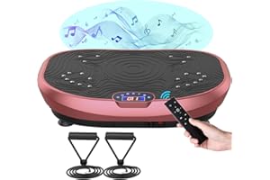 AXV Vibration Plate Exercise Machine Whole Body Workout Power Vibrate Fitness Platform Vibrating Machine Exercise Board for Weight Loss Shaping Toning Wellness Home Gyms Workout