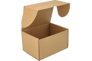 Lmuze Brown Shipping Boxes for Small Business Pack of 15-12x9x6 inches Cardboard Corrugated Mailer Boxes for Shipping Packagi