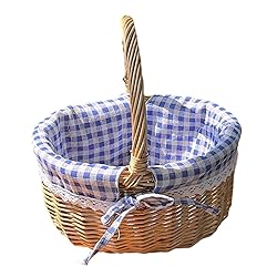 Wicker Woven Basket, Hand Woven Wicker Storage