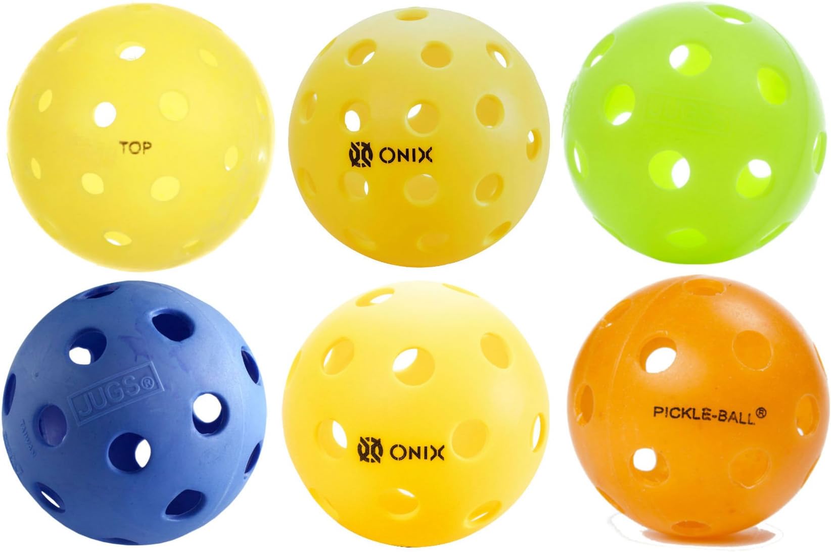 Pickleball Balls - Variety Pack of 6
