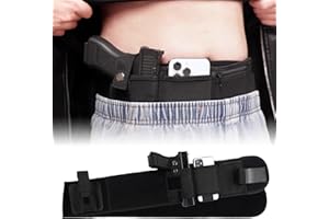 VISMIX Belly Band Holster for Concealed Carry- Breathable Gun Holster Fits for Glock 17-43, Taurus, Smith Wesson, Ruger LCP, and Similar Guns for Most Pistols-Right Hand Draw