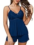 Oberitiny Women Cami Pajama Set Modal Lingerie