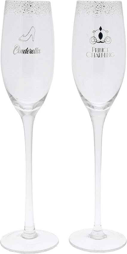 Amazon ディズニーコレクション 魅惑的なディズニー シンデレラ ウェディング 乾杯用グラス Enchanting Disney Collection シャンパングラス 通販