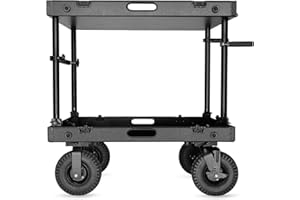 PROAIM 36” Victor Lite V2 Video Production Camera Cart. 200kg/440lb Payload. Collapsible Mobile Workstation for Film, DIT, So