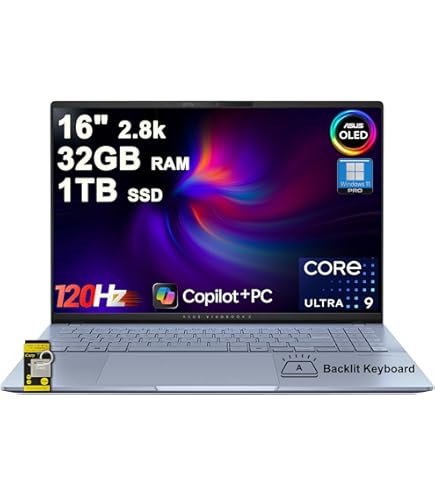 Amazon.com: ASUS Vivobook S16 AI PC Laptop 16