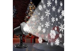 NORDMOND Professional Christmas Projector Lights Outdoor, Snowflake Projector for Indoor and Outdoor Christmas Decorations, Xmas Outdoor Decorations Delight! Magical Outside Holiday Projector Lights 2023!