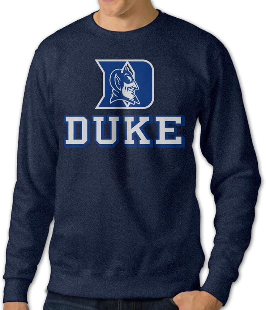 Duke University Crewneck Sweatshirt Navy at Amazon Men’s Clothing store