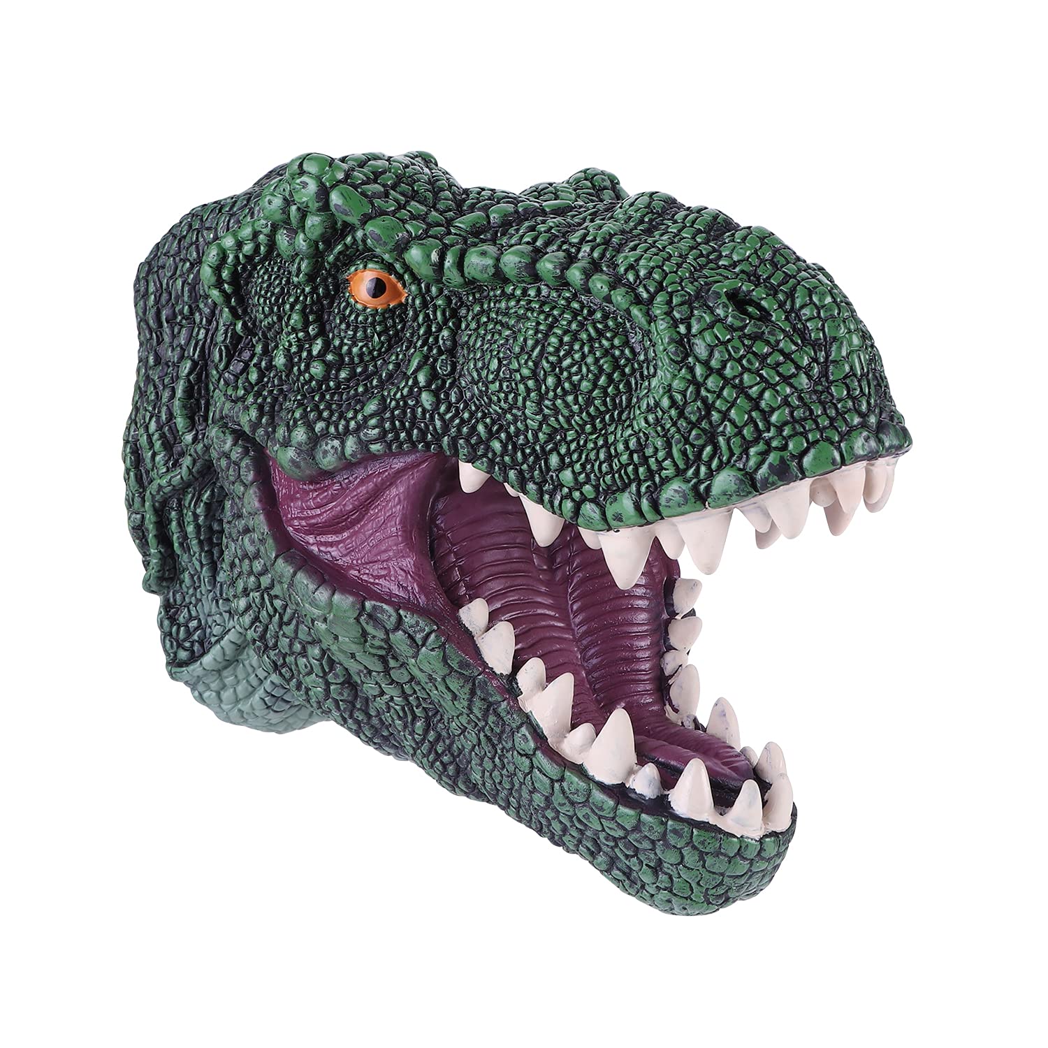 Dinosaur Hand Puppet Soft Rubber 3D Dinosaur Head Gloves Halloween Costume Gloves Accessory Animal Party Favors Interactive Accessories For Adults Tyrannosaurus Rex
