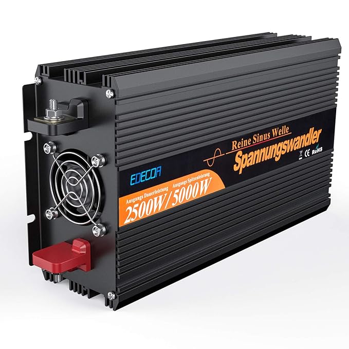 wechselrichter reiner sinus 2500 5000W spannungswandler 12V 230V power inverter