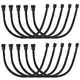 LANMINGLEL 10-Pack PWM 4 Pin Fan Extension