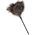 MehelloFeather Ostrich Feather Duster 15Inch Natural Fluffy Handheld Feather Dusters for Cleaning Keyboard Home Car Office(1PCS)