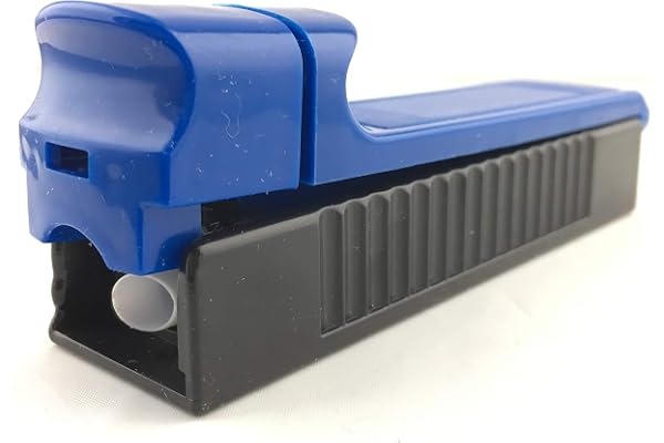 CiGuru TRM016BU Manual Single Cigarette Tube Injector Roller Tobacco Maker Rolling Machine - Blue