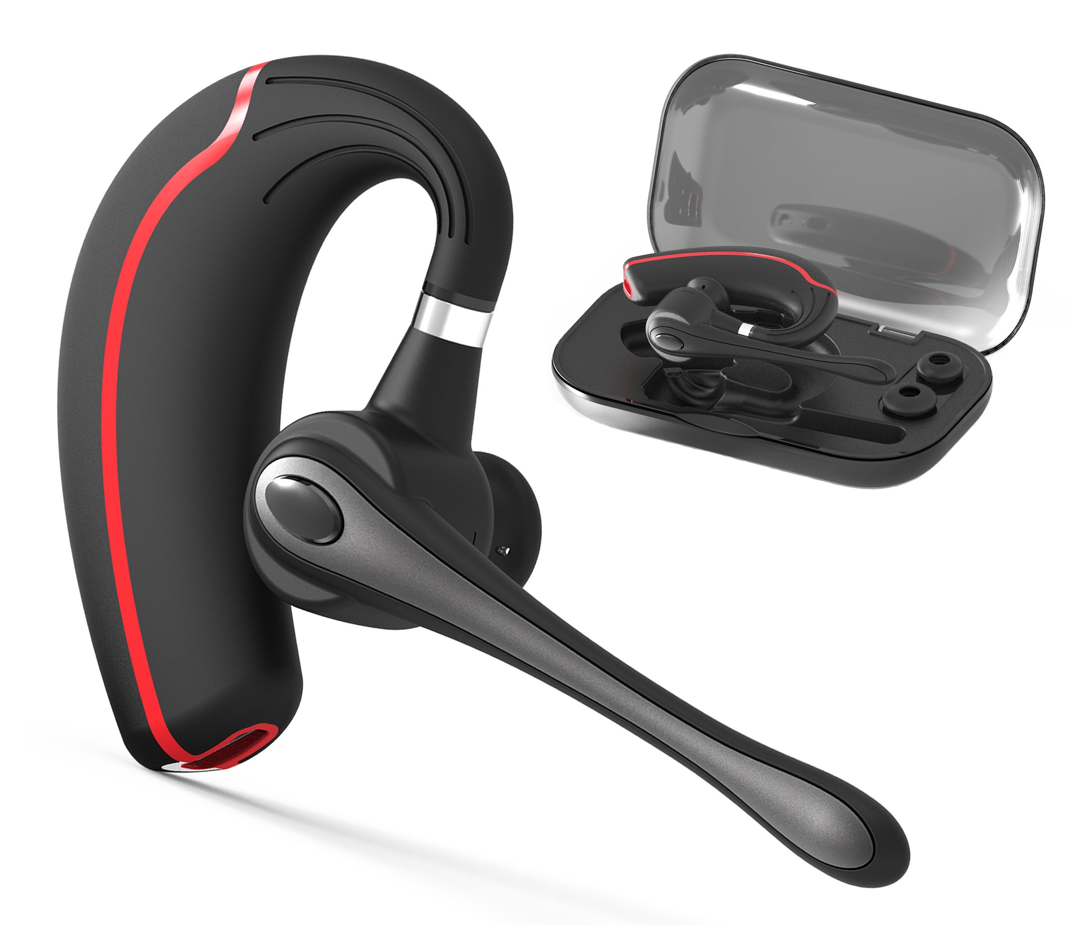 Bluetooth Headset, Hands Free Wireless Earpiece V4.1 with Noice