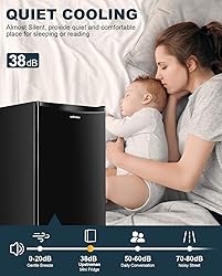 Upstreman 3.2 Cu.Ft Mini Fridge with