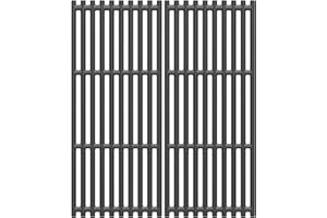 soldbbq 18 1/4" Grill Grates G526-0007-W1 Replacement for Charbroil Tru Infrared Replacement Parts 463241314 463241313 463241014 463243812 463247412 463241013 466241014 463247109, Cast Iron, 2-Pack