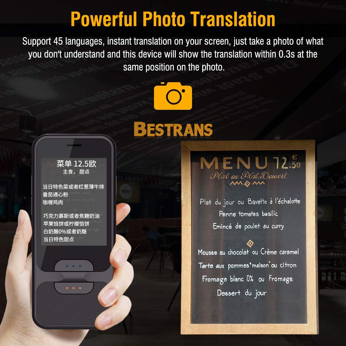 Bestrans Ai Voice Translator With Camera Translation 100 Languages Bi Directional Voice Translation Via Mobile Wi Fi Hotspot Voice Translator 2 4 Inch Touchscreen Support Over 30 Dialects Amazon De Burobedarf Schreibwaren