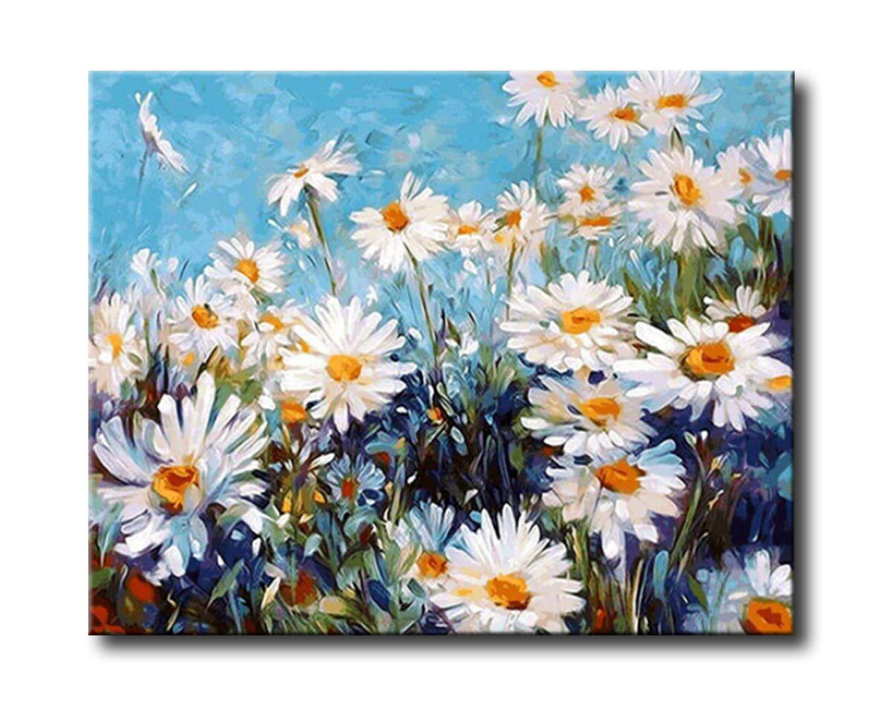 Shukqueen Paint by Number, DIY Oil Painting for Adults, Beginner's, 16X20 Inch, Frameless