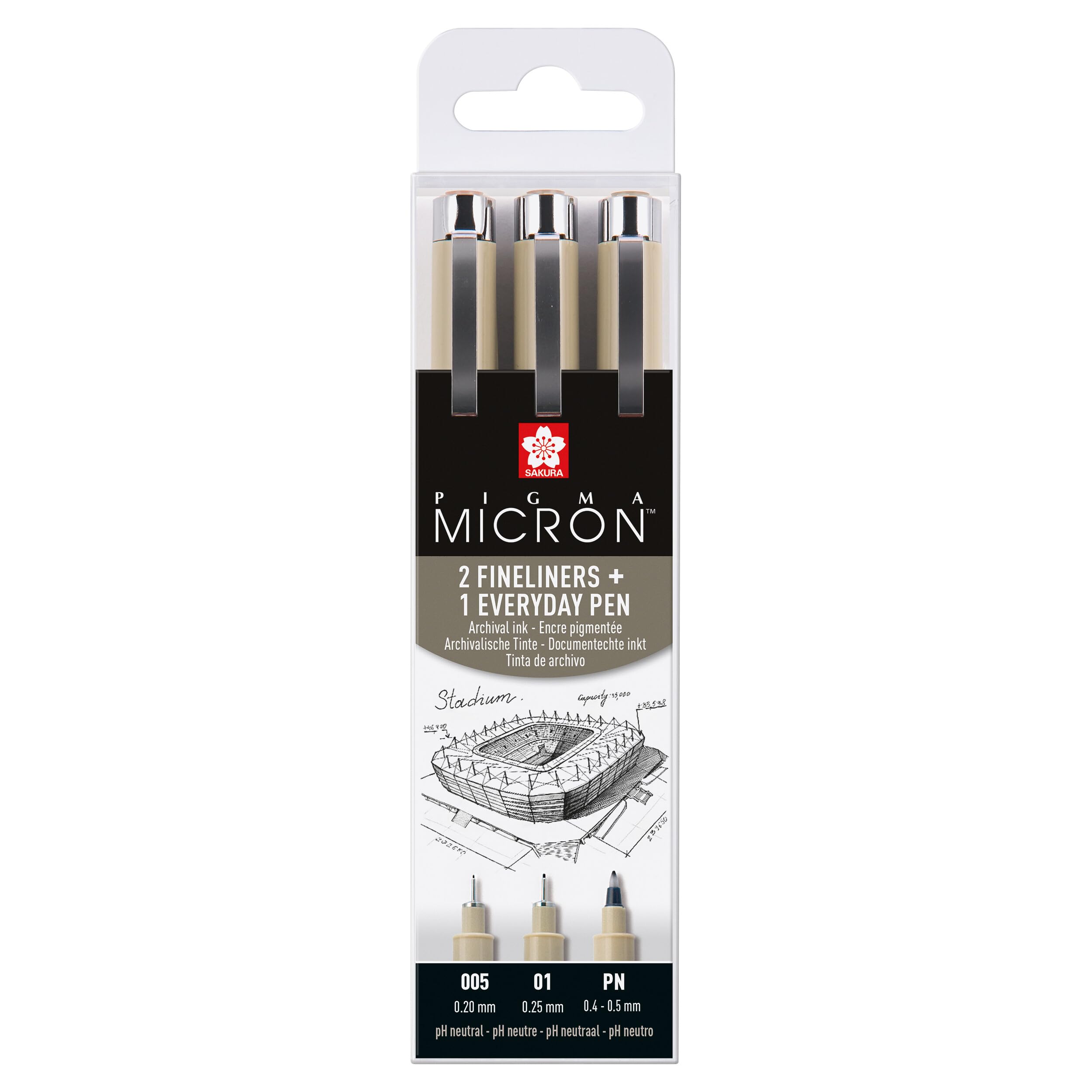 Sakura Urban Pigma Micron - Set of 3