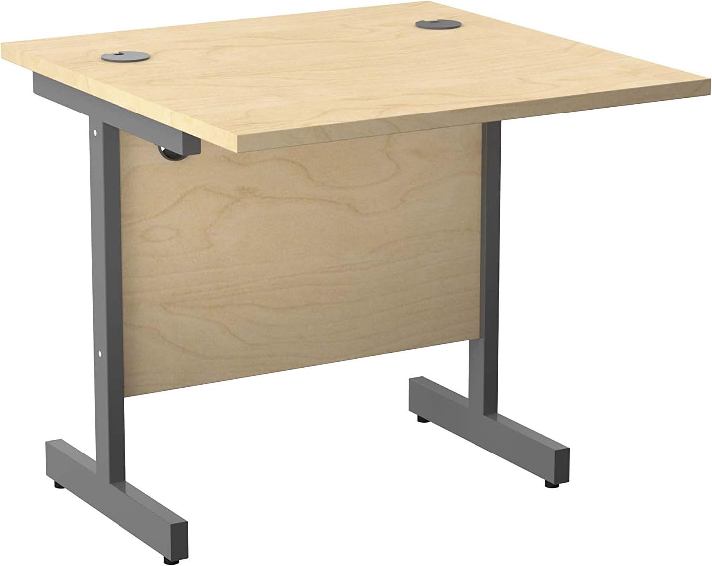 Office Hippo Rectangular Cantilever Desk, Maple, 80 cm Amazon.co.uk