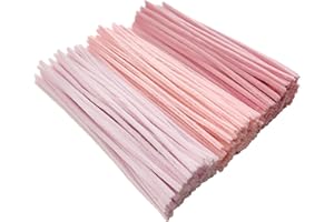 YYUENG TAK YYUENGTAK 300pcs Pink Pipe Cleaners Bulk(3 Different Tone Pink) - Fluffy Craft Pipe Cleaners for Arts & Crafts, Ideal for Making Flowers, Animals & Decorations (12 x 0.24 inches),Chenille Stems