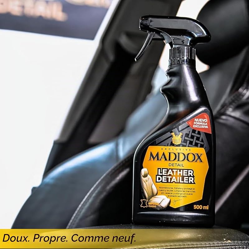 - Detallista de cuero 500 ml | Nettoyant Cuir et Conditionneur | Nettoyage en Profondeur pour Voiture et Canapé | Traitement pour Cuir | Élimine la Saleté et les Taches | Restaure Sièges