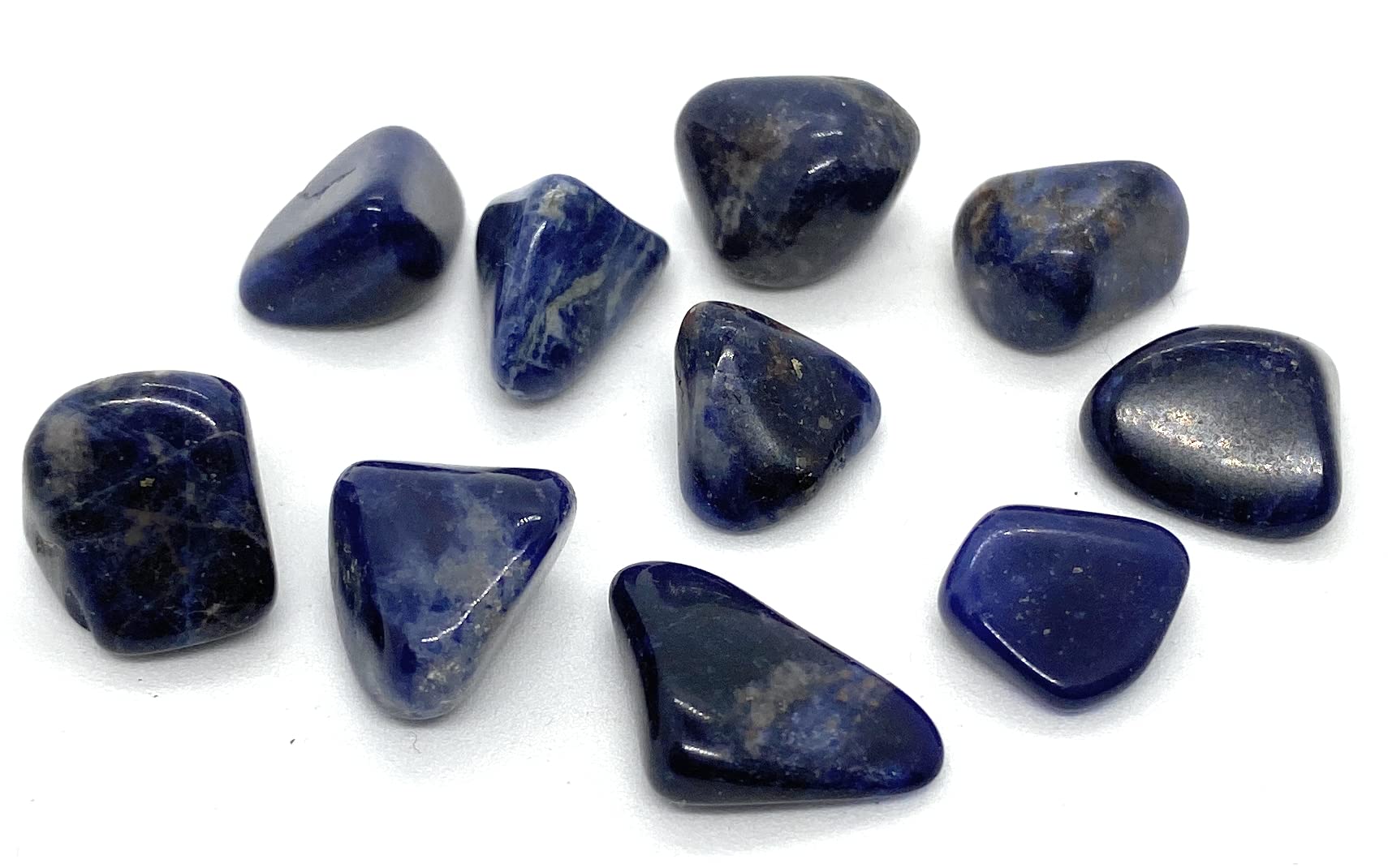 Sodalite Mini Crystal Tumbled Stones - 10 Pc