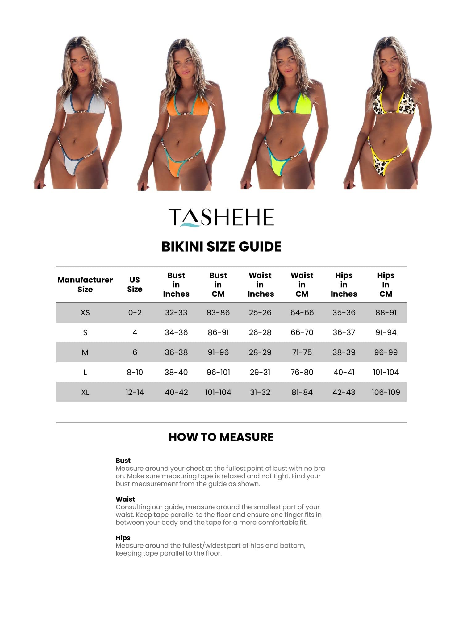 TASHEHE Women's Triangle Thong Bikini Set Sexy String Brazillian Two Piece Swimsuit Cute Bathing Suit - White - Medium - Image 6