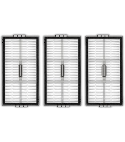 4-Pack Washable HEPA Filters For Roborock Robot Vacuums (Saros 10R/Z70/Qrevo CurvX/G20S)