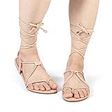 DREAM PAIRS Women's Sammy_02 Nude Fashion Gladiator
