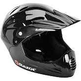 Razor Full Face Youth Helmet - Lightweight Plastic Outer Shell with Adjustable Straps for Young Riders