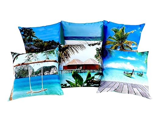 Amazon.de: Mediablue Dekokissen OUTDOOR & Indoor Kissen Südsee 45 x 45