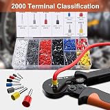Preciva Crimping Tool Set 2000 Ferrules Self-Adjusting Ratchet 0.25-10mm² view 2