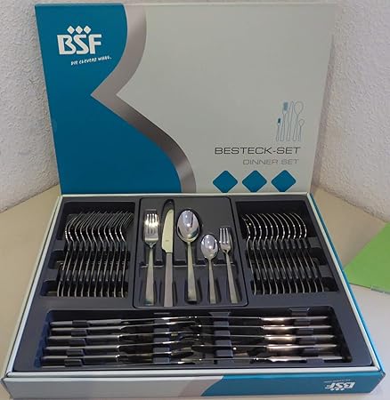 BSF CULT Besteck Kasten 60 teilig mattiert für 12 Personen