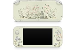 TACKY DESIGN Kawaii Decal Skin Compatible with Nintendo Switch Lite, Japanese Cherry Blossom Beige Color Skin for Nintendo Switch Lite Cover, Premium 3M Vinyl Full Wrap Decal