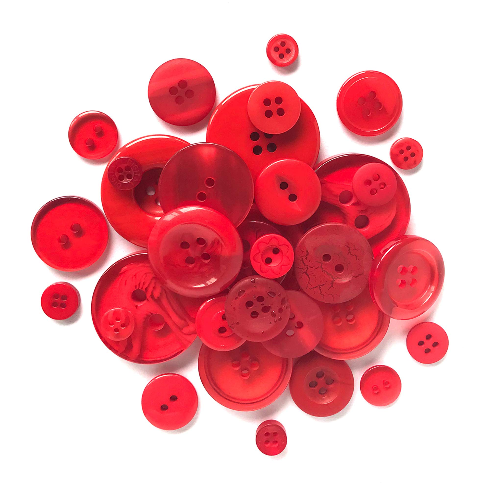 Buttons Galore Fire Engine Red, Multi-Colour, 0.6