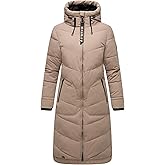 Marikoo Women's Long Quilted Winter Jacket with Hood - Puffer Coat in Knee-Length - Benikoo XS-5XL