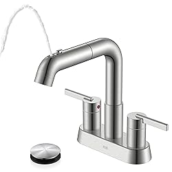 KENES Pull Down Bathroom Faucet with