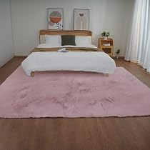 Amazon.com: Ghouse Ultra Soft Faux Rabbit Fur Rug 8x10, Machine ...