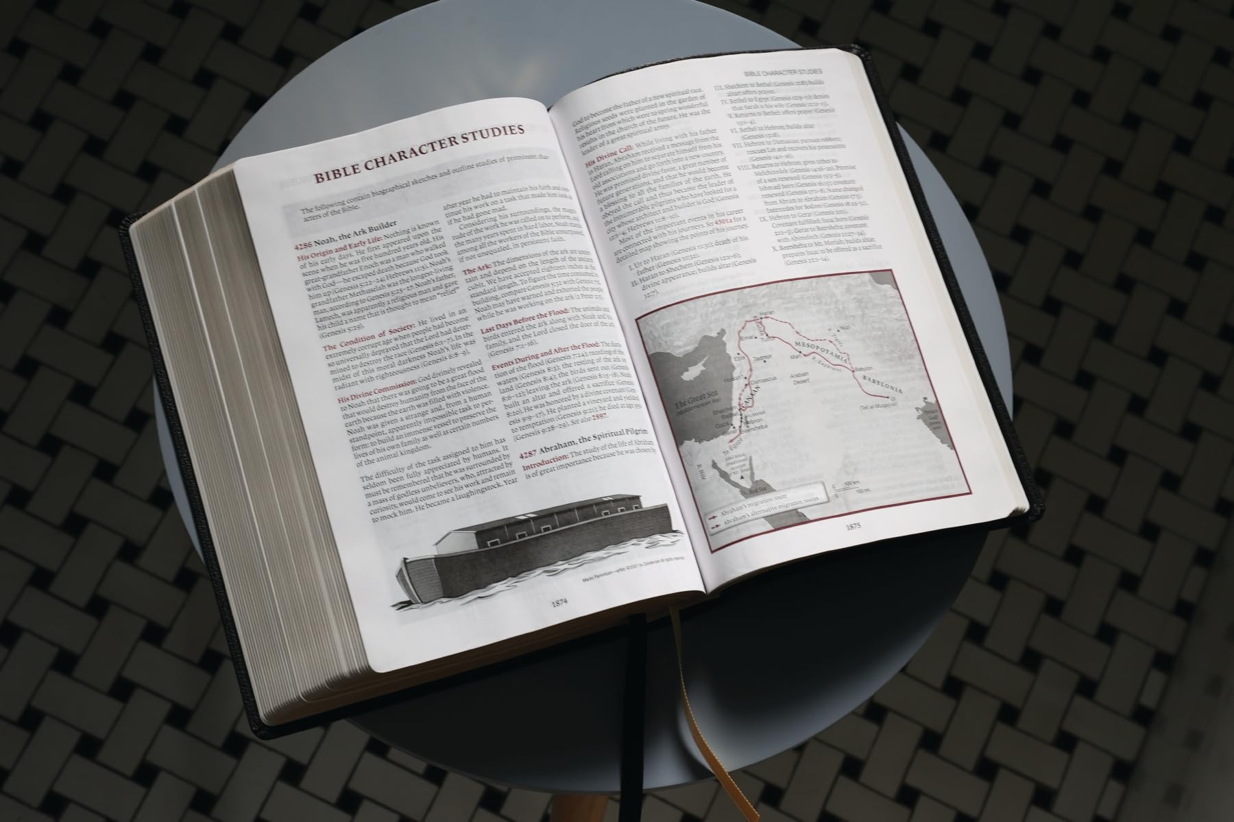 ESV, Thompson Chain-Reference Bible, Large Print, Leathersoft, Black, Red Letter