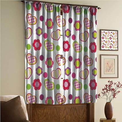 Amazon Com Whitepurplecassie Curtain Satin Silk Curtains Panels