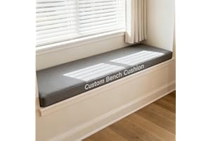 BayHomes Window Seat Cushions Indoor,Custom Size Color Waterproof Bench Cushions for Outdoor Furniture,Custom Removable Jacke