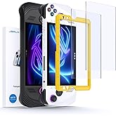 JSAUX ROG Ally Screen Protector 2-Pack, Anti Glare 9H Hardness Tempered Glass Screen Protector with Guiding Frame(Guiding Fra
